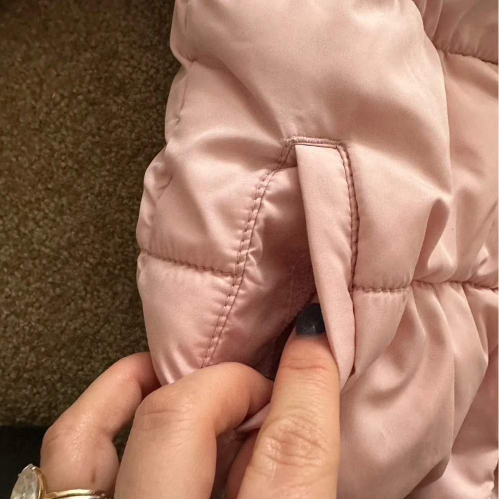 Old Navy Pink Puffer Fleece Lined Jacket - Picture 9 of 13